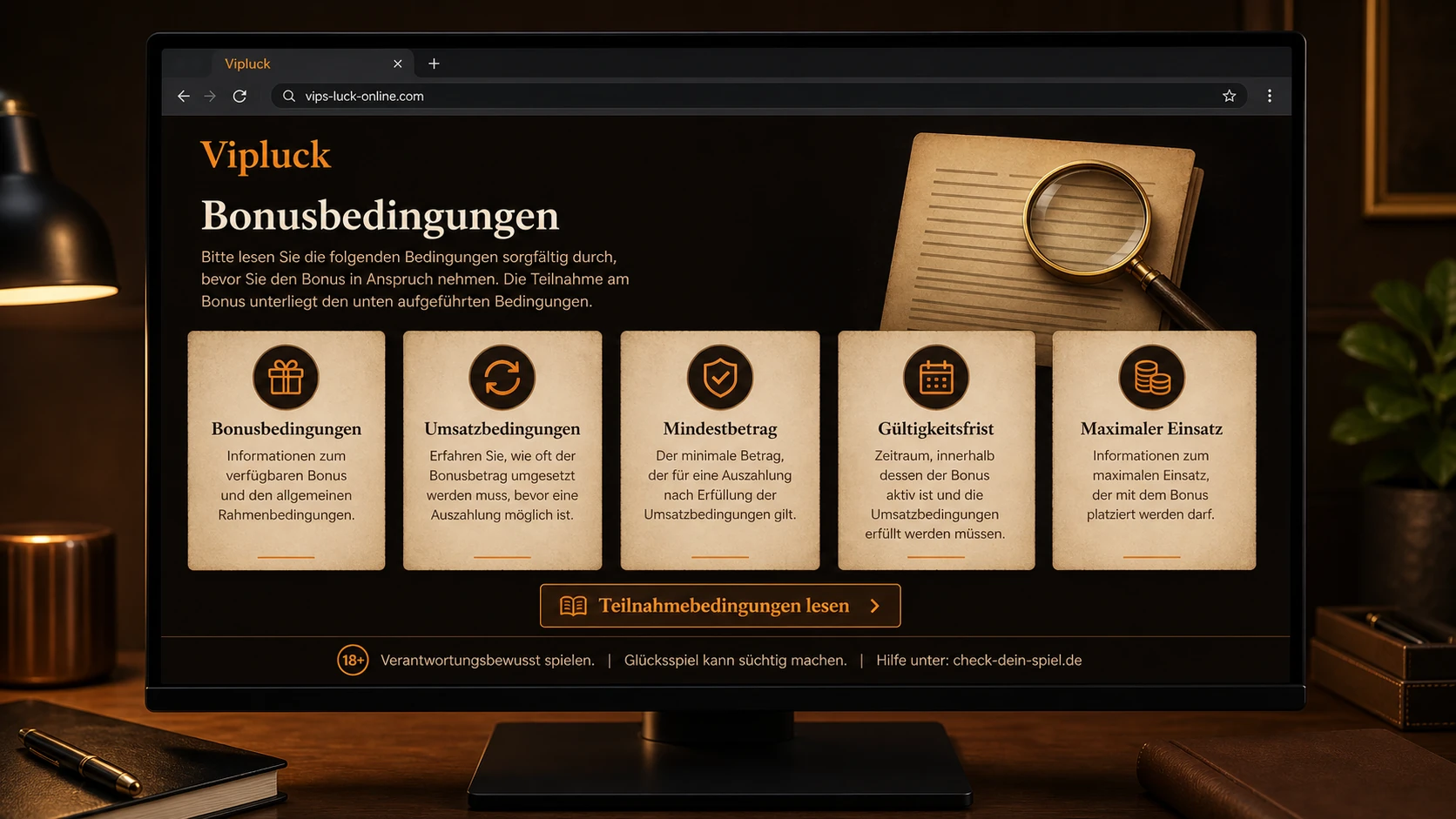 Bonusbedingungen richtig lesen