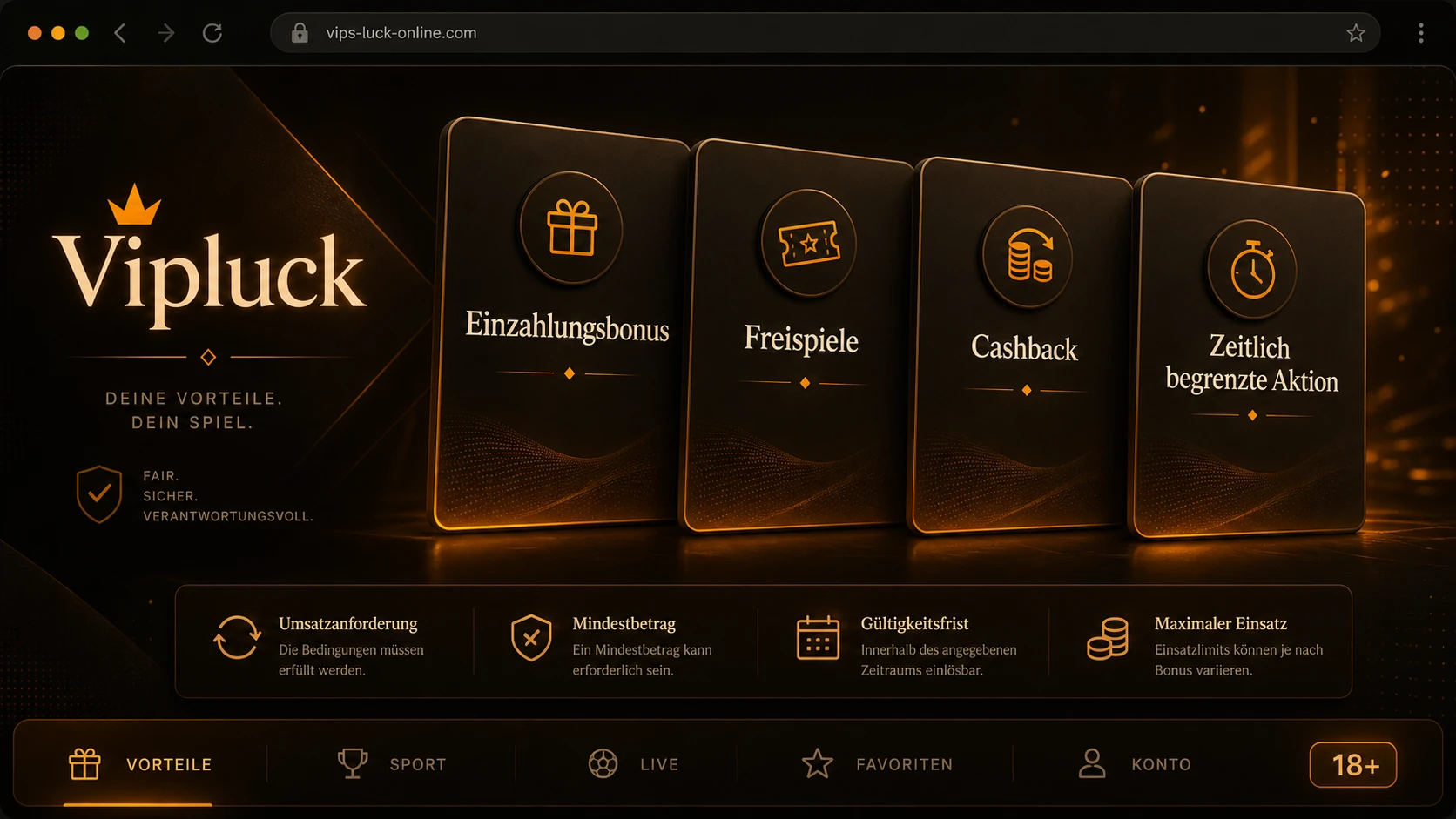 Bonusangebote bei Vipluck